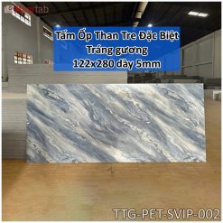 Tấm Ốp Than Tre Bóng Gương  Độ Dày 5mm -Mã PET-SVIP-002