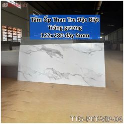 Tấm Ốp Than Tre Bóng Gương  Độ Dày 5mm -Mã PET-VIP-04