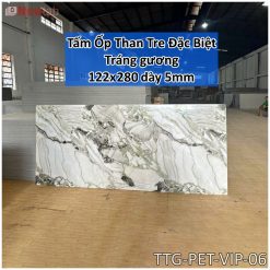 Tấm Ốp Than Tre Bóng Gương  Độ Dày 5mm -Mã PET-VIP-06
