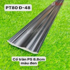 Phào Chỉ -Mã Phào Cổ Trần Nhựa PS Đen 8.8cm PT80D-48