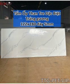 Tấm Ốp Than Tre Bóng Gương  Độ Dày 5mm -Mã PET-VIP-05