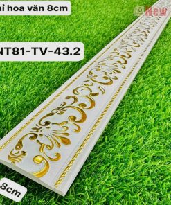 Phào Chỉ -Mã Phào Chỉ Nhựa PS Hoa Văn 8cm NT81-TV-43.2