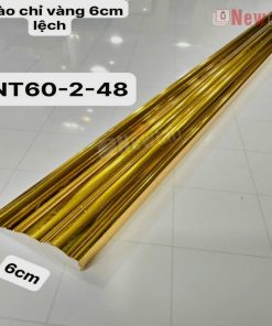 Phào Chỉ -Mã Phào Chỉ Nhựa PS Vàng Bóng 6cm NT60-2-48
