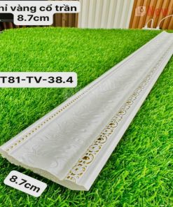 Phào Chỉ -Mã Phào Cổ Trần Nhựa PS Hoa Văn 8.7cm PT81-TV-38.4