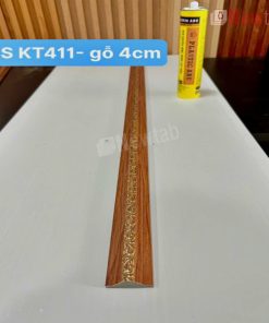 Phào Chỉ -Mã Phào Nhựa PS Chỉ Gỗ Vàng 4cm- KT411