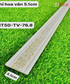 Phào Chỉ -Mã Phào Nhựa PS Chỉ Hoa Văn 5.1cm NT50-TV-76.8