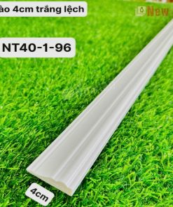 Phào Chỉ -Mã Phào Nhựa PS Trắng Lệch 4cm NT40-1-96