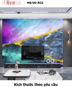 Tranh Tráng Gương Vân Đá Độc Quyền -Mã VD-N32