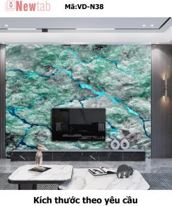 Tranh Tráng Gương Vân Đá Độc Quyền -Mã VD-N38