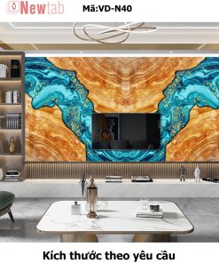 Tranh Tráng Gương Vân Đá Độc Quyền -Mã VD-N40