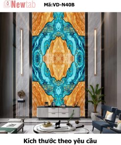 Tranh Tráng Gương Vân Đá Độc Quyền -Mã VD-N40B