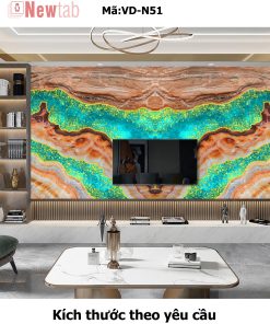 Tranh Tráng Gương Vân Đá Độc Quyền -Mã VD-N51