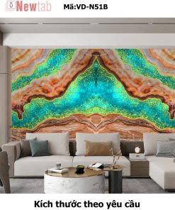 Tranh Tráng Gương Vân Đá Độc Quyền -Mã VD-N51B