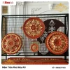 Mâm Trần Hoa Văn Phù Điêu Nhựa Pu Mã Gỗ - SG82037 D82