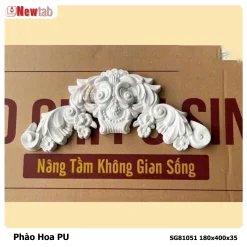 Phào Hoa Văn Phù Điêu Nhựa PU Mã SG81051 180x400x35