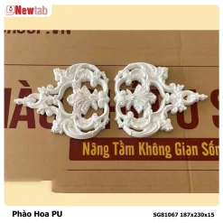 Phào Hoa Văn Phù Điêu Nhựa PU Mã SG81067 187x230x15