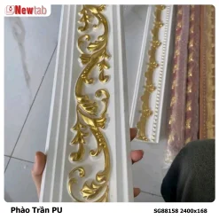 Phào Trần Hoa Văn Phù Điêu Nhựa PU Mã SG88158 2400x168