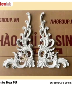 Phào Hoa Văn Phù Điêu Nhựa PU Mã SG-81024A-B 290x520x25