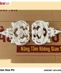 Phào Hoa Văn Phù Điêu Nhựa PU Mã SG81067 187x230x15