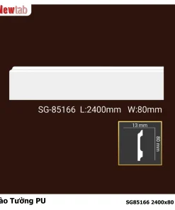 Phào Tường  Hoa Văn Phù Điêu Nhựa PU Mã SG85166 2400x80