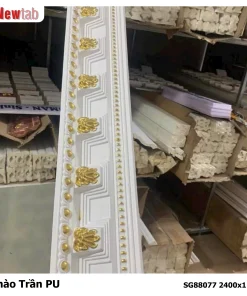 Phào Trần Hoa Văn Phù Điêu Nhựa PU Mã SG88077 2400x113