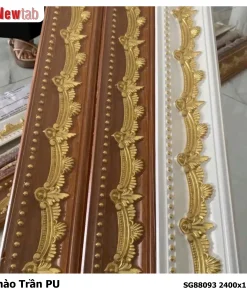 Phào Trần Hoa Văn Phù Điêu Nhựa PU Mã SG88093 2400x116