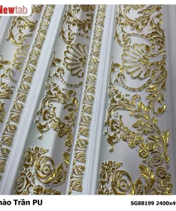 Phào Trần Hoa Văn Phù Điêu Nhựa PU Mã SG88199 2400x496